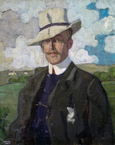 Retrato do compositor francês Emile Desportes de Adolfo Levier