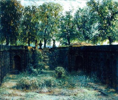 Nymphaeum no Zwinger em Dresden, 1850 de Adolph Menzel