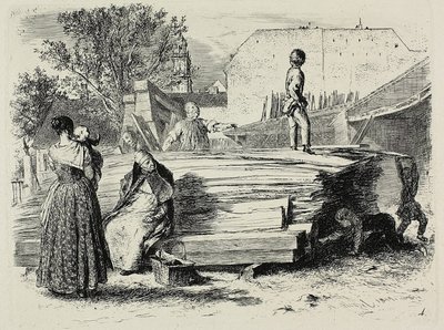 Placa quatro, de Radierversuche de Adolph Menzel