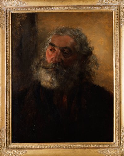 Retrato de um homem barbudo, 1855 de Adolph Menzel