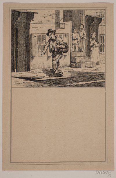 O afogado. Não. 3. em Cr. Winther e M. Rørbye, "25 fotos para crianças pequenas" de Johan Adolph Kittendorff