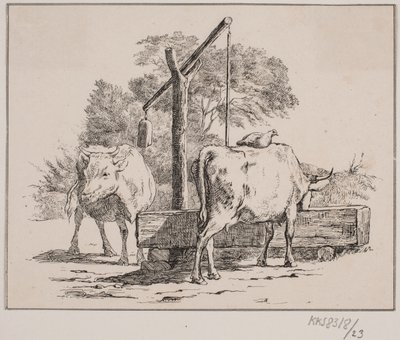 A galinha e a vaca de Johan Adolph Kittendorff