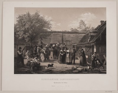 casamento camponês da Zelândia de Johan Adolph Kittendorff
