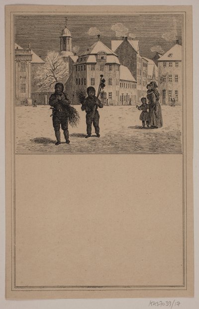 A chaminé limpa. Não. 16 em Cr. Winther e M. Rørbye, "25 fotos para crianças pequenas" de Johan Adolph Kittendorff