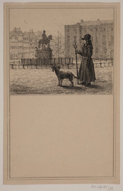 O vigia. Não. 24 em Cr. Winther e M. Rørbye, "25 fotos para crianças pequenas" de Johan Adolph Kittendorff