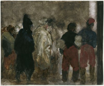 Chegada de prisioneiros de guerra franceses a Berlim, à noite de Adolph Menzel