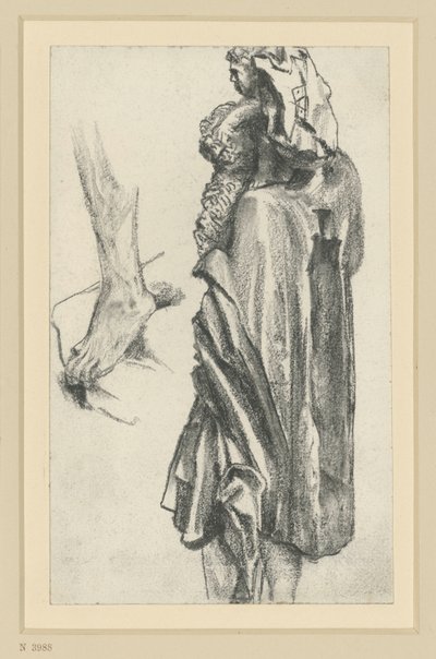 São Cristóvão, o Mestre dos Apóstolos de Freiberg, em Dresden de Adolph Menzel