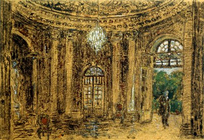 Concerto em Sanssouci, Estudo, década de 1850 de Adolph Menzel