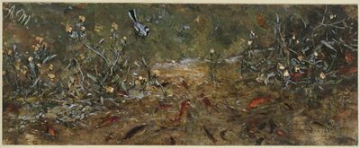 O lago dos peixes-dourados. Do «Álbum infantil» de Adolph Menzel
