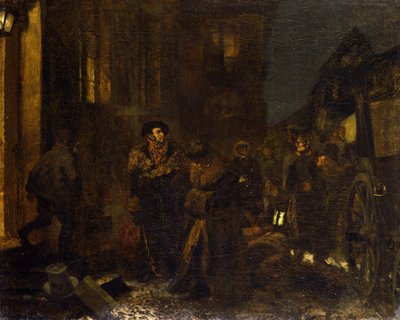 Uma paragem durante a viagem de Adolph Menzel