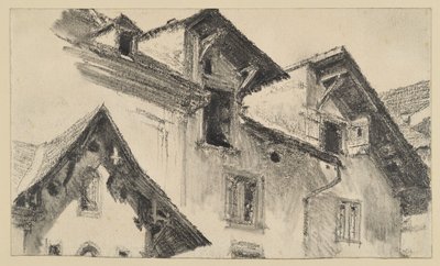 frente das casas de Adolph Menzel