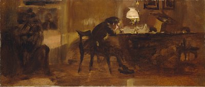 Rapaz à secretária de Adolph Menzel