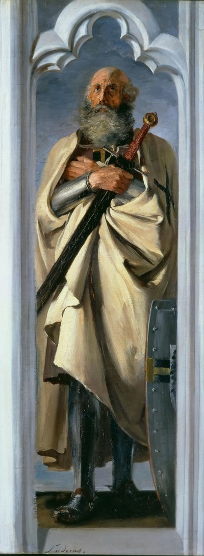 Luther Luder von Braunschweig, Grão-Mestre dos Cavaleiros Teutônicos, 1846. de Adolph Menzel