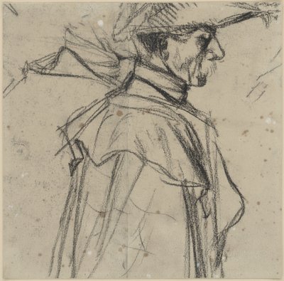 Oficial com chapéu e casaco de Adolph Menzel