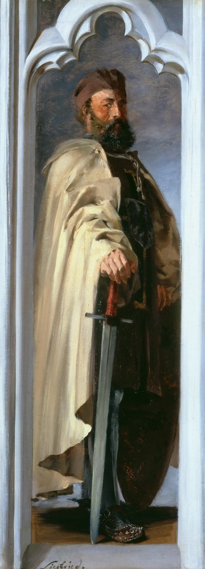 Siegfried von Feuchtwangen, grão-mestre dos cavaleiros teutônicos, 1846. de Adolph Menzel