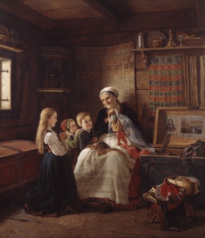 Coroa de casamento das avós de Adolph Tidemand
