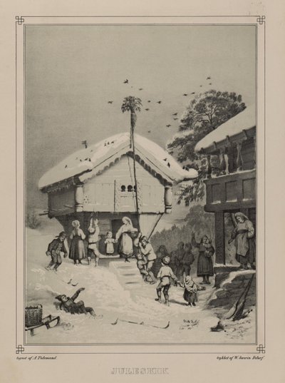 Ilustração retirada do livro Norge fremstillet i Tegninger av Asbjørnsen, P.Chr. og utgitt av Chr. Tønsberg (no, 1848) de Adolph Tidemand