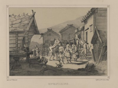 Ilustração retirada do livro Norge fremstillet i Tegninger av Asbjørnsen, P.Chr. og utgitt av Chr. Tønsberg (no, 1848) de Adolph Tidemand