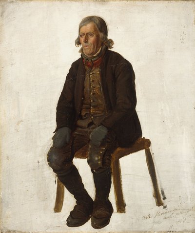 Retrato de Asle Hermandsøn, de Hallingdal de Adolph Tidemand