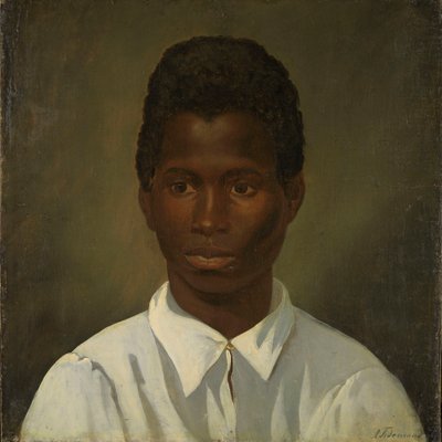 Retrato de um jovem de Adolph Tidemand
