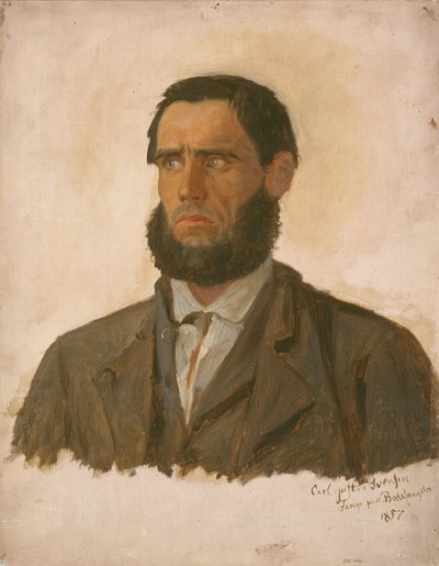 Retrato do prisioneiro Carl Gustav Svendsen de Adolph Tidemand