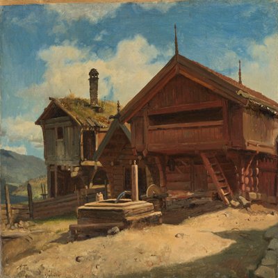 A Quinta Gulsvik, em Hallingdal de Adolph Tidemand