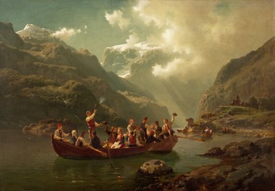 Casamento em Hardanger de Adolph Tidemand