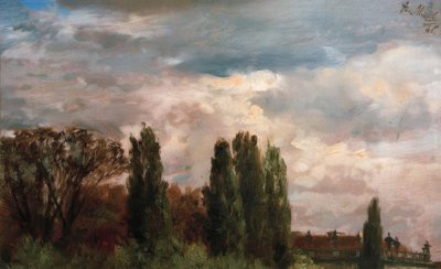 Vista para o parque do príncipe Albrecht de Adolph Menzel