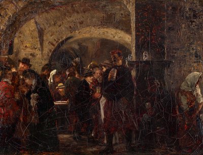 A Cave Esterházy em Viena de Adolph Menzel