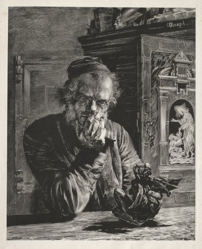 O Antiquário - Autorretrato de Adolph Menzel