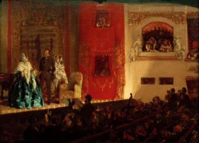 Teatro da Gymnase em Paris de Adolph Menzel