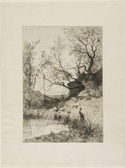 Uma lagoa perto de Roussillon de Adolphe Appian