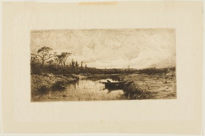 Uma noite de outono: perto de Rossillon de Adolphe Appian