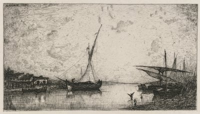 Canal aux Martigues, 1872. de Adolphe Appian
