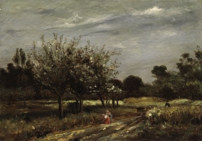  Paisagem com árvores de fruto de Adolphe Appian