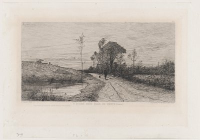 O novo lago perto de Creys (Isère) de Adolphe Appian