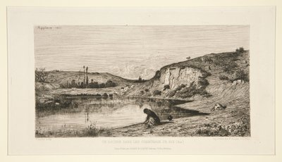 Uma rocha nos terrenos comunais de Rix (Ain) de Adolphe Appian