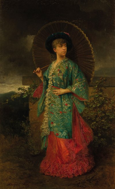 Retrato de Helene de Mecklemburgo-Schwerin 1814-1858, Duquesa de Orleans, 1883. de Adolphe Aze