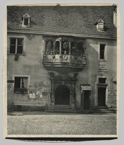 Fachada da Alsácia, Guardhouse em Colmar de Adolphe Braun