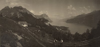 [Lago Walensee, Suíça] de Adolphe Braun