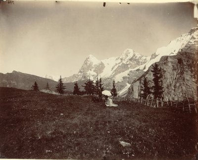 Paisagem, Suíça, c. 1860. de Adolphe Braun