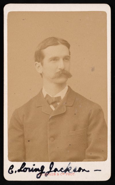 Retrato de Charles Loring Jackson 1847-1935, por volta de 1887. de Adolphe Braun