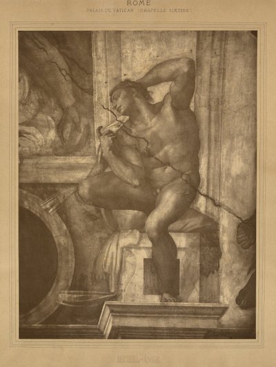 Roma - Palácio do Vaticano, Capela Sistina, Miguel Ângelo de Adolphe Braun