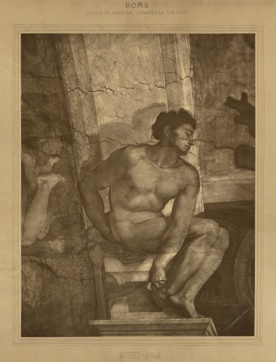 Roma - Palácio do Vaticano, Capela Sistina, Miguel Ângelo de Adolphe Braun