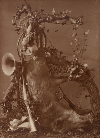 [Natureza morta com cena de caça] de Adolphe Braun