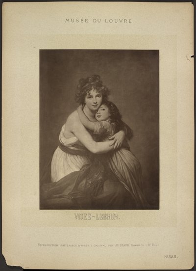 [A Artista e a sua Filha, de Vigee-Lebrun, Museu do Louvre] de Adolphe Braun