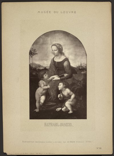 [A Virgem no Jardim, de Rafael, Museu do Louvre]. de Adolphe Braun