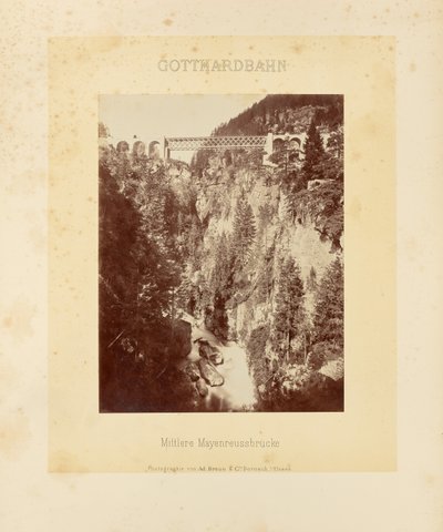 Caminho de ferro de São Gotardo: Ponte do Médio Mayenreuss de Adolphe Braun and Cie