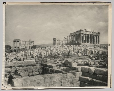 Vista do Partenon de Adolphe Braun and Co.