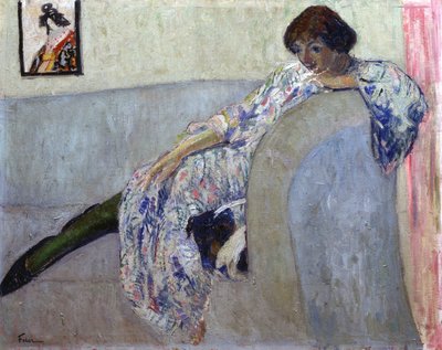Retrato da Poetisa Vera Inber 1890-1972, década de 1920 de Adolphe Feder